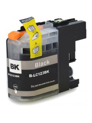 Brother LC-123 BK inktcartridge zwart MET chip (KHL huismerk) LC123BK-KHL